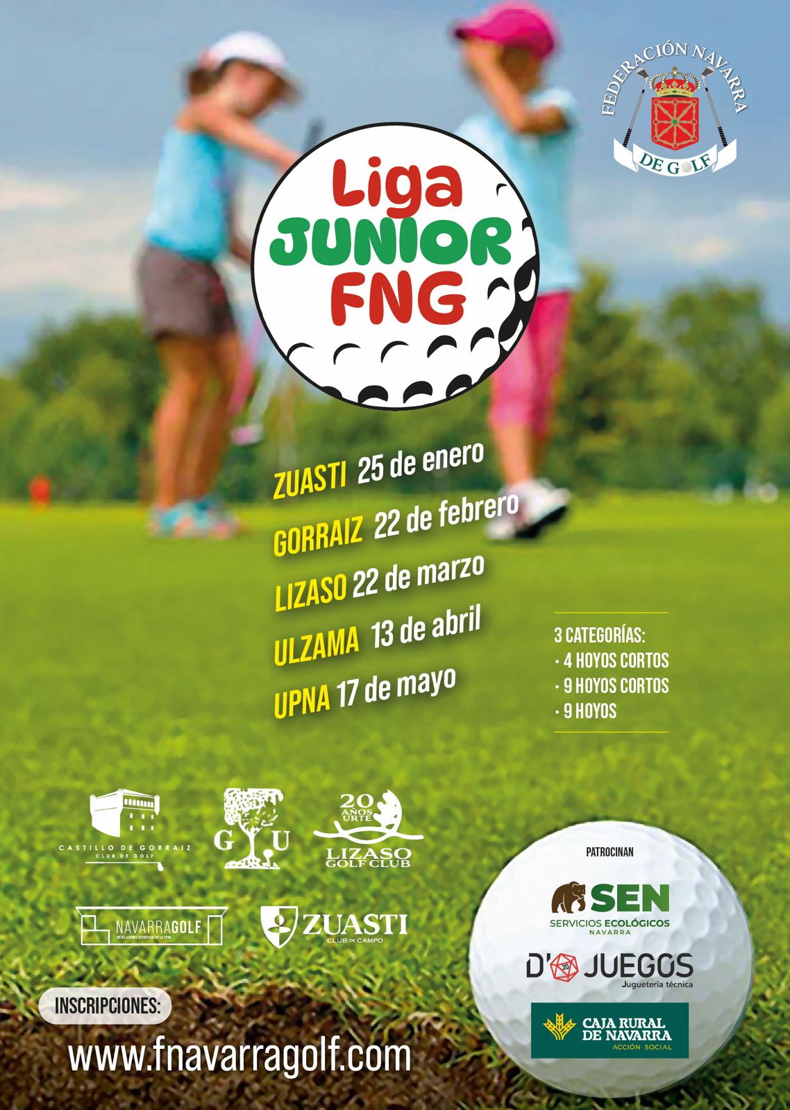 Cartel Liga Junior FNG Nueva Liga Junior FNG